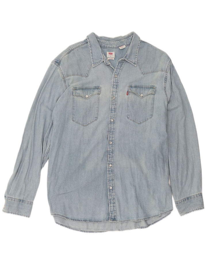 Cămașă Levi's Tall Denim XL Bumbac Albastru