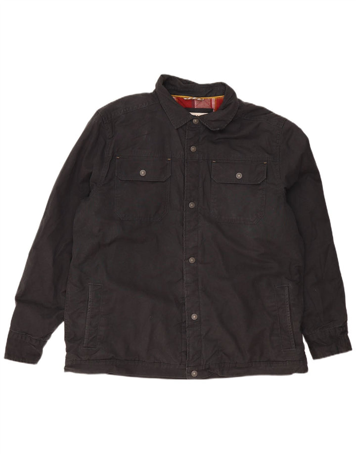 FAT FACE Bomber Jacket pentru bărbați UK 44 2XL Bumbac negru