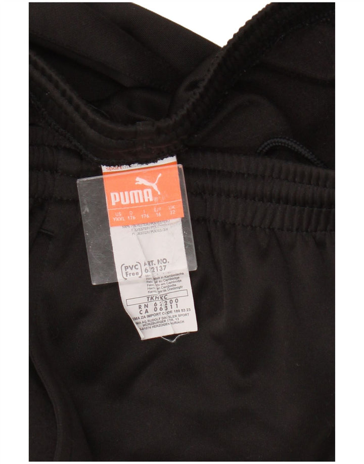 Pantaloni de trening Puma pentru baieti 15-16 ani poliester negru