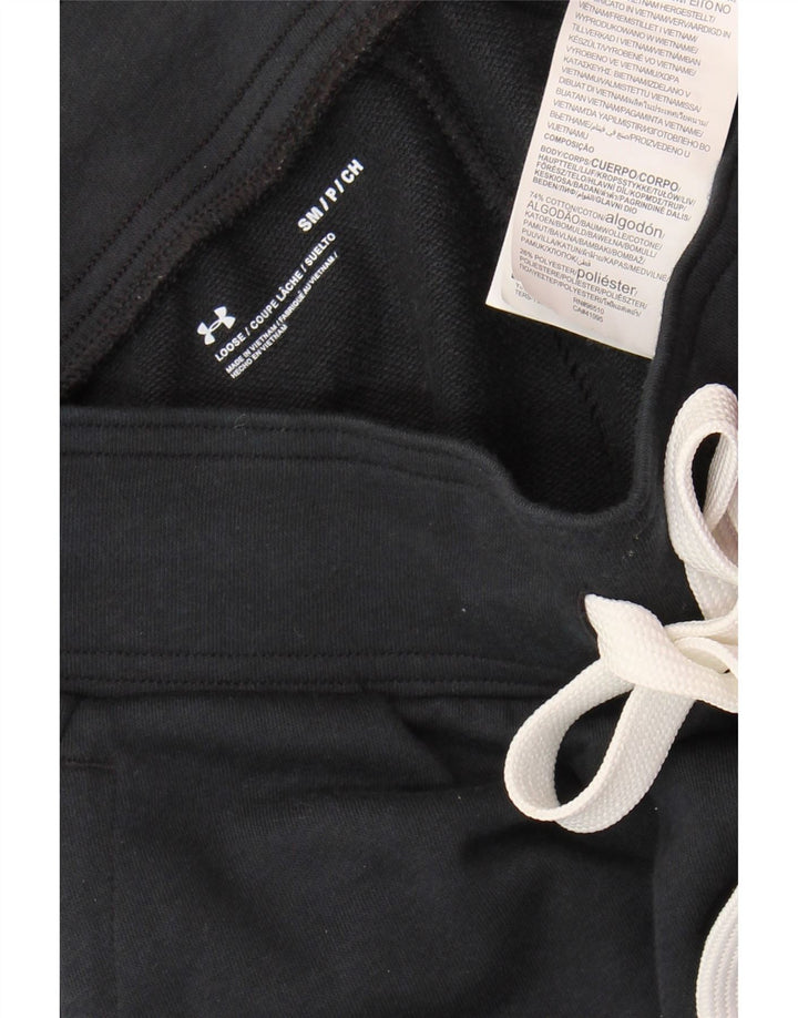 UNDER ARMOUR Pantaloni de trening pentru femei Joggeri UK 10 Bumbac negru mic