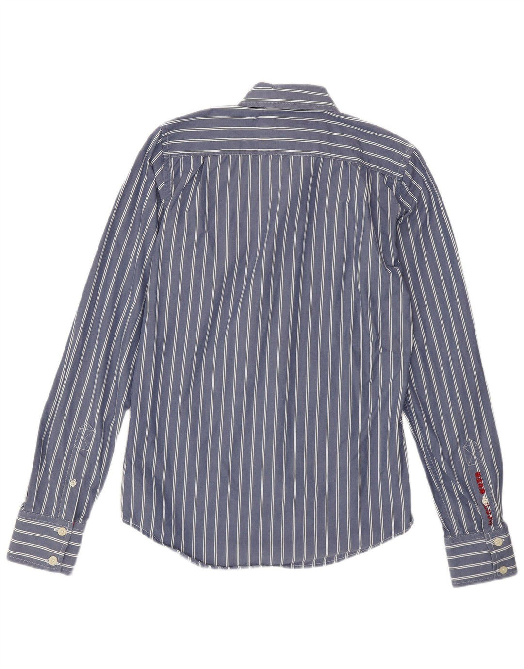 Cămașă pentru bărbați Superdry, bumbac cu dungi albastre medii