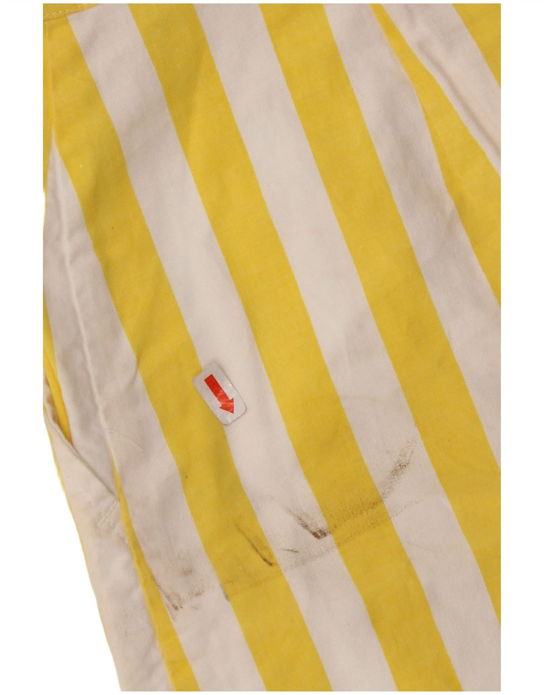 Pantaloni scurti chino pentru femei VINTAGE cu picioare largi EU 42 Large W30 cu dungi galbene