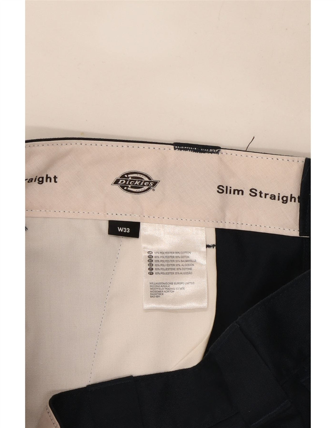 Pantaloni scurți chino pentru bărbați DICKIES W33 Poliester bleumarin mediu