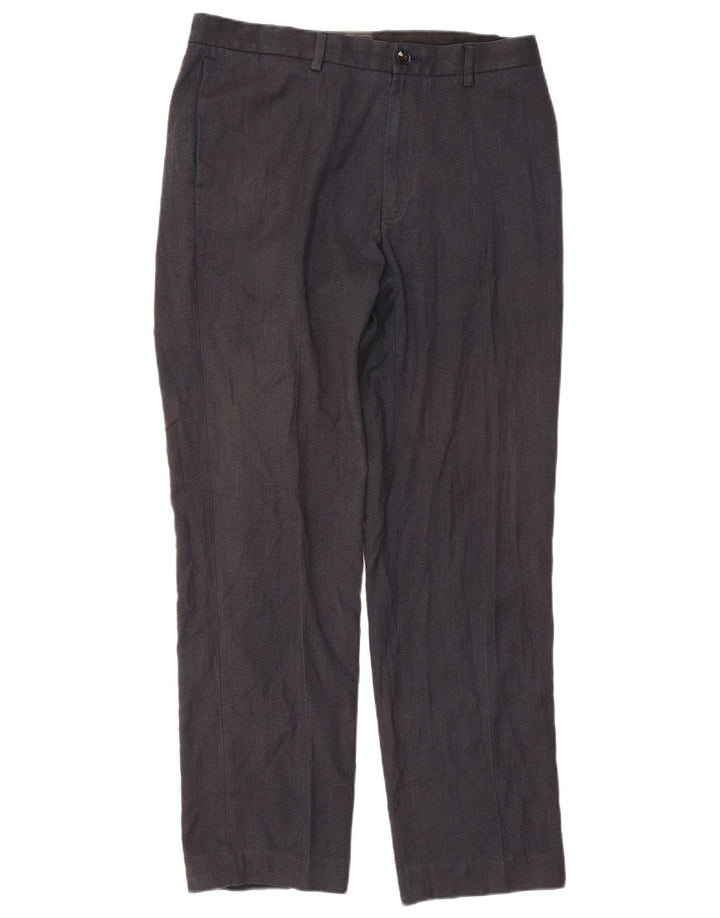 Pantaloni casual pentru bărbați Marks & Spencer, cu o formă regulată, L34 L31, bleumarin