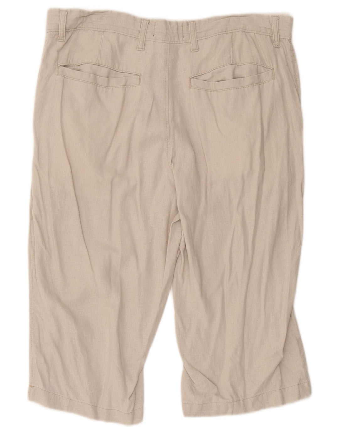 Bermude obișnuite pentru bărbați Marks & Spencer W34 Large Beige Linen