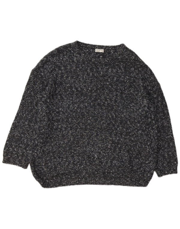 Pulover pentru femei Fat Face, supradimensionat, cu gât de barcă, UK 18 XL, gri pete