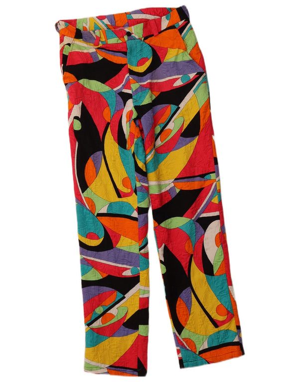 VINTAGE Pantaloni chino cu talie înaltă pentru femei IT 46 Large W30 L28 Multicolor