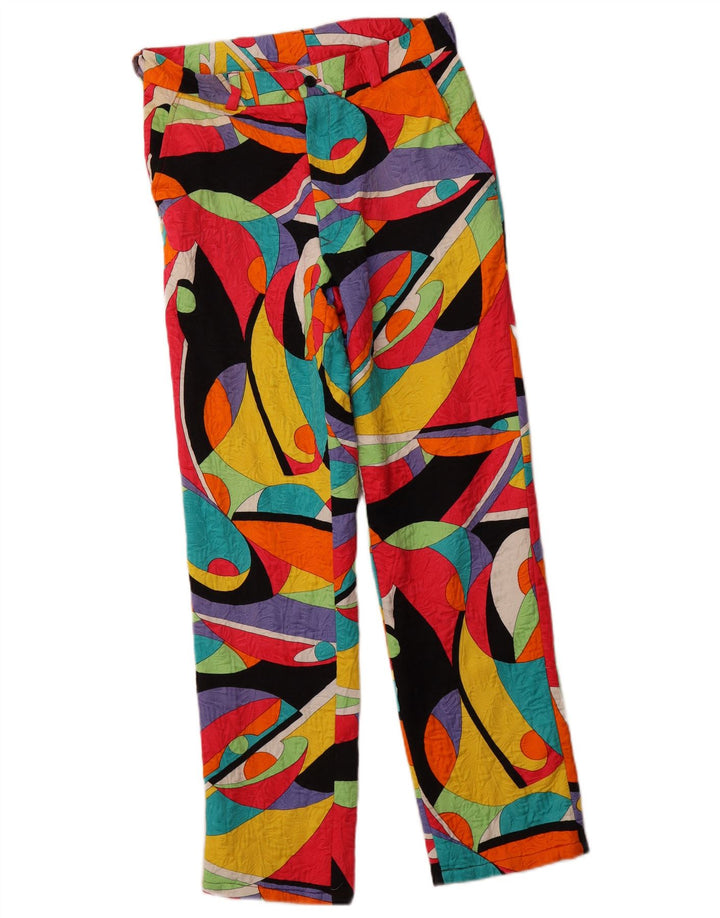 VINTAGE Pantaloni chino cu talie înaltă pentru femei IT 46 Large W30 L28 Multicolor