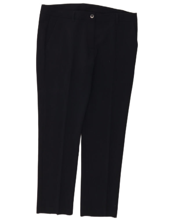 Pantaloni chino drepti pentru femei Benetton UK 14 Large W34 L27 Bleumarin