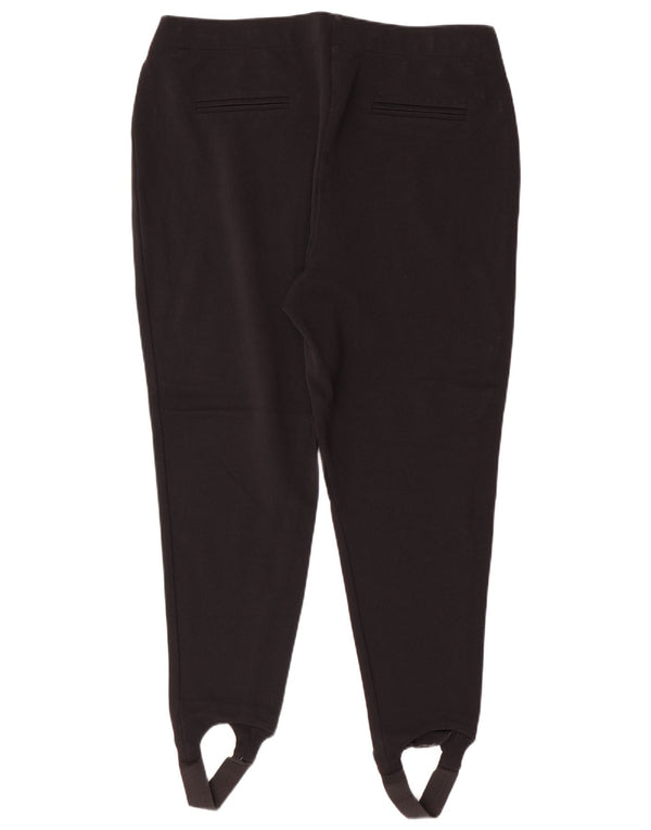 MARKS & SPENCER Pantaloni cu etrier pentru femei UK 20 2XL W34 L28 Poliamidă neagră