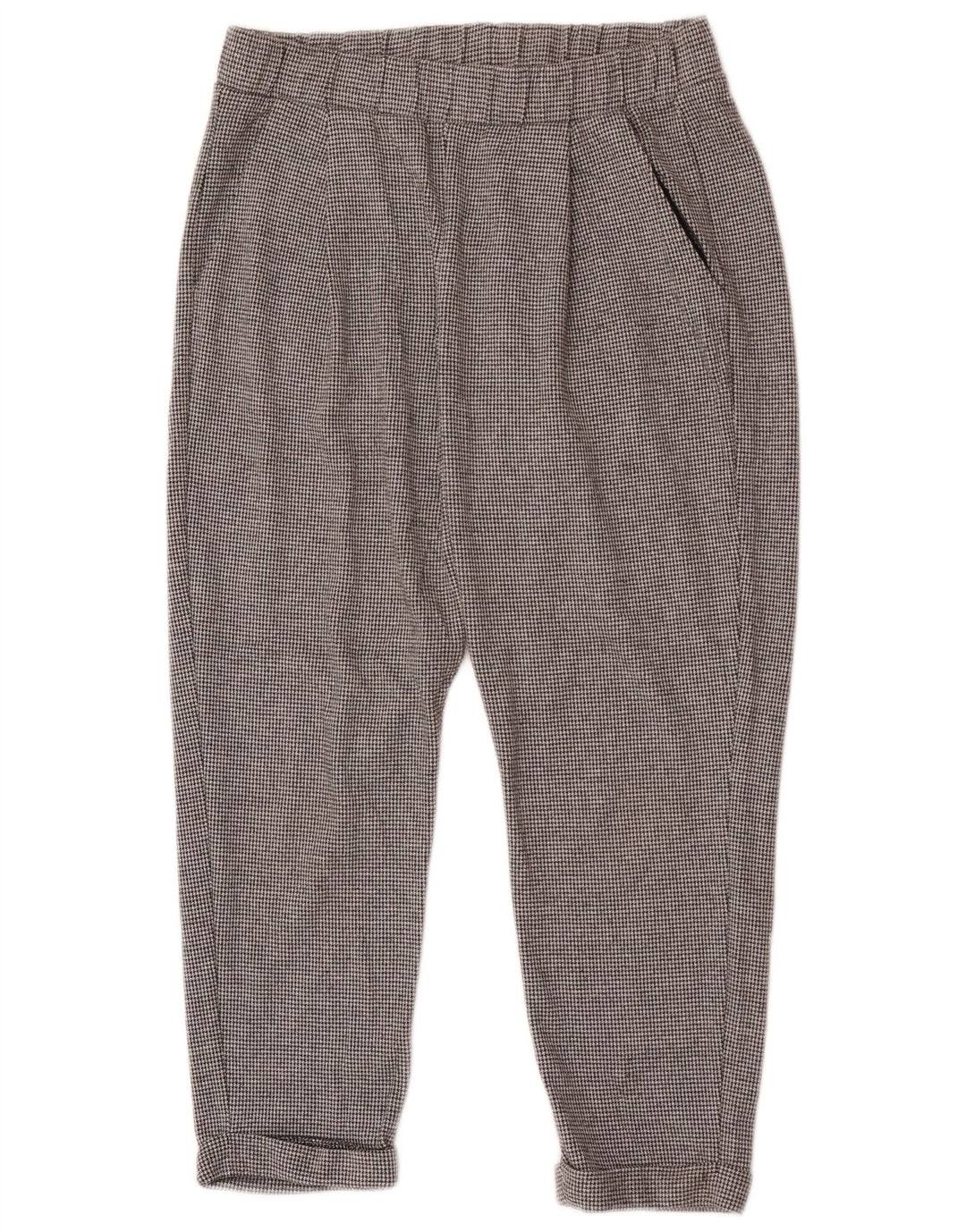 Pantaloni tăiați pentru femei Marks & Spencer UK 12 Medium W28 L24 Gri