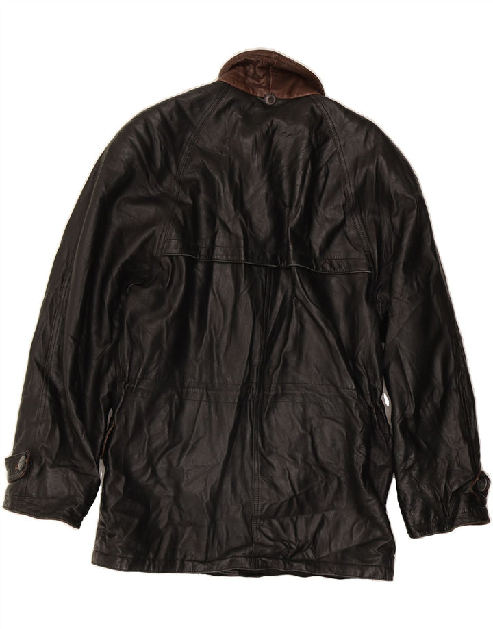 Jachetă de piele pentru bărbați VINTAGE IT 50 Large Black