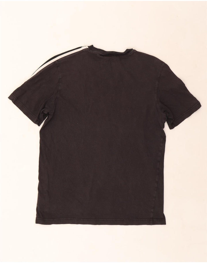 Tricou grafic pentru bărbați Adidas Top mic, negru, bumbac
