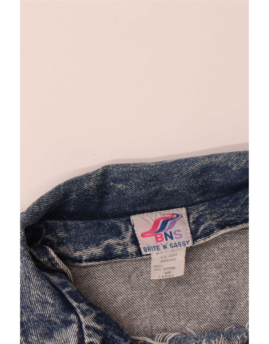 Jachetă de blugi vintage pentru femei UK 16 mare, albastru, bumbac