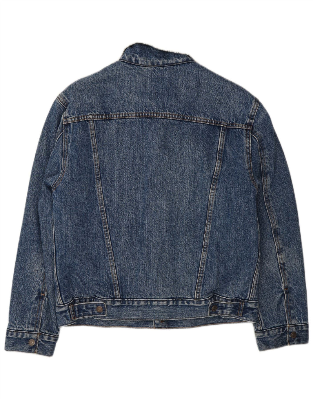 Jachetă de blugi Sherpa pentru bărbați Levi's UK 36 Bumbac albastru mic