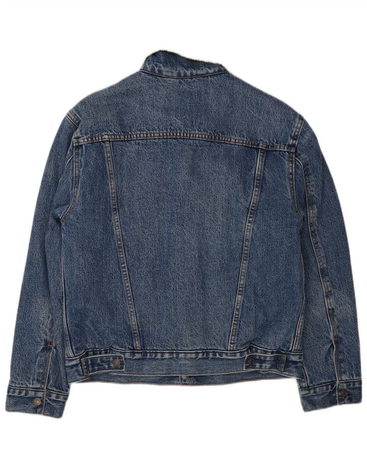 Jachetă de blugi Sherpa pentru bărbați Levi's UK 36 Bumbac albastru mic
