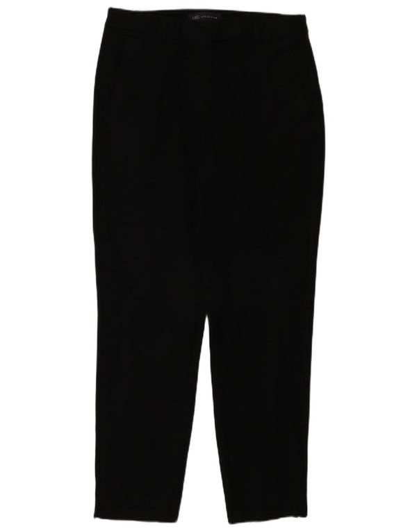 Marks & Spencer Pantaloni casual pentru femei cu talie înaltă UK 10 Small W28 L27 Negru