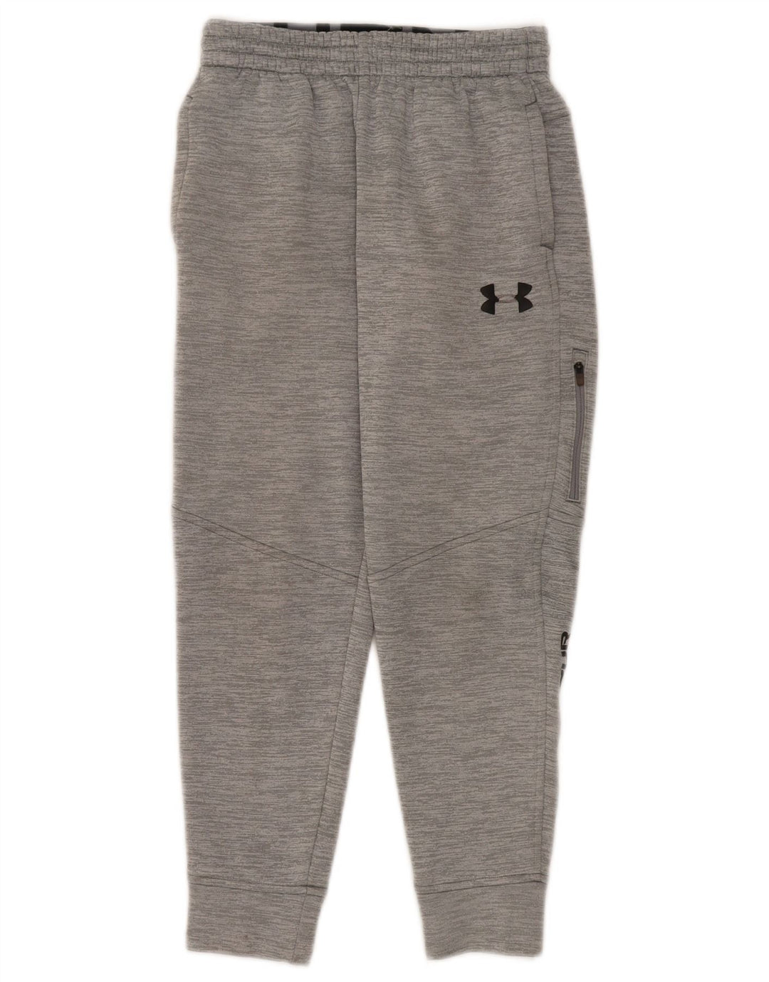 Pantaloni de trening grafic Under Armour pentru băieți Pantaloni de jogging 9-10 ani, gri mediu