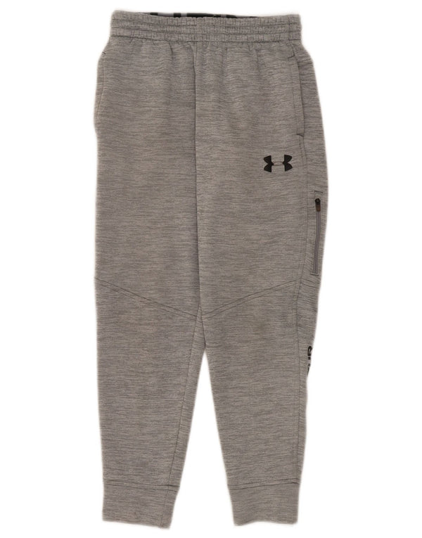 Pantaloni de trening grafic Under Armour pentru băieți Pantaloni de jogging 9-10 ani, gri mediu
