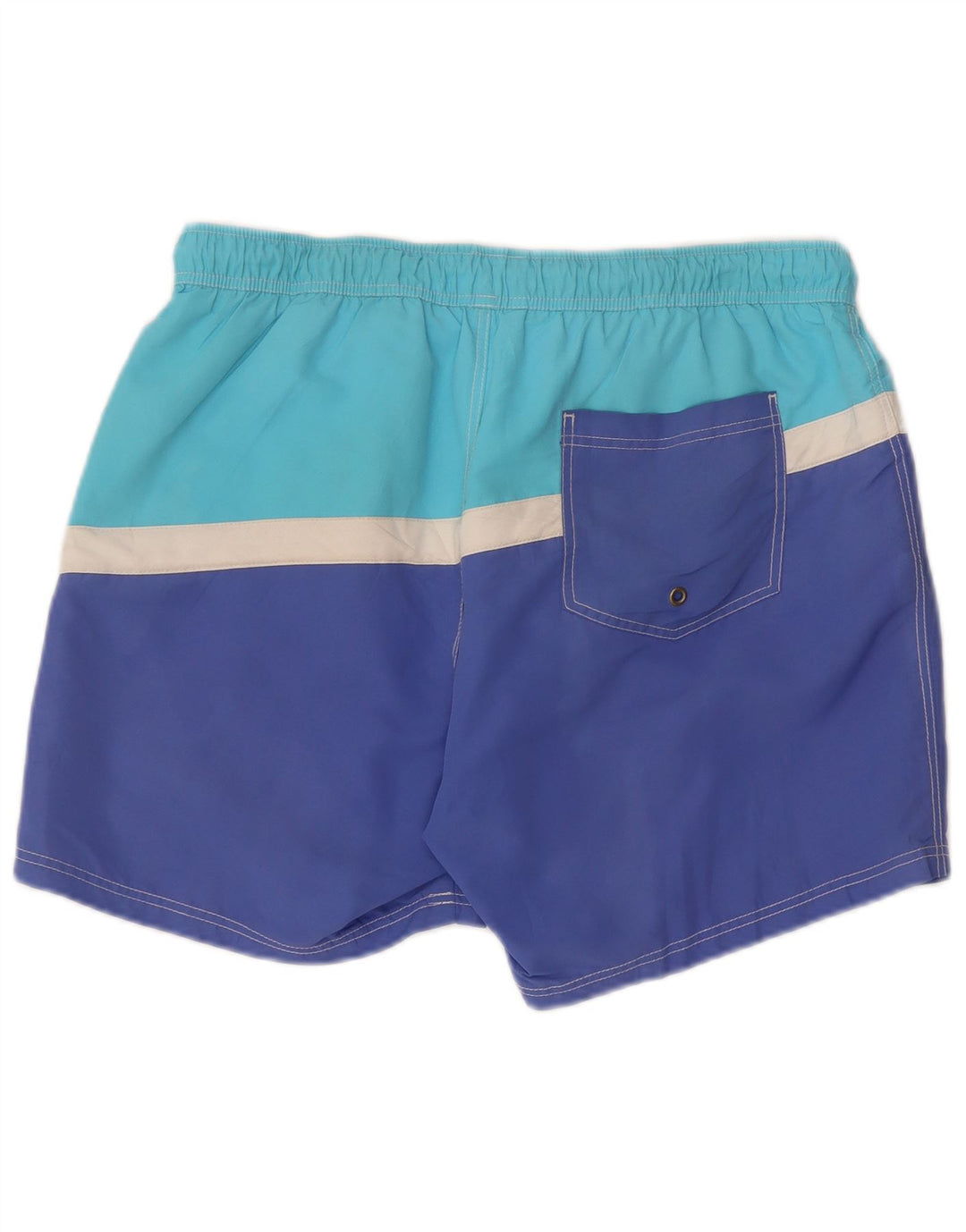 Pantaloni scurți de înot grafic Benetton pentru bărbați, mari, albastru, bloc de culoare