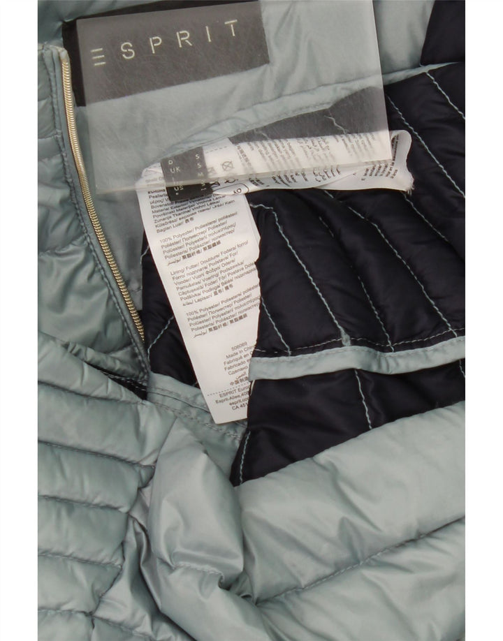 ESPRIT Womens Padded Jacket UK 10 Small Blue Polyester Vintage Esprit and Second-Hand Esprit from Messina Hembry 