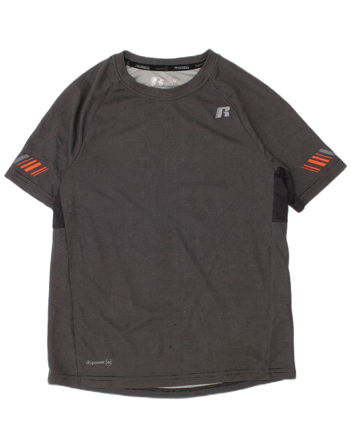 Tricou Russell Athletic pentru baieti Top 10-11 ani mare poliester gri