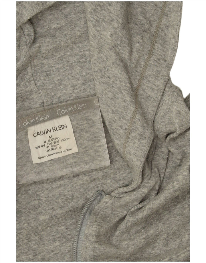 Pulover Calvin Klein pentru bărbați, cu fermoar, bumbac, gri mediu