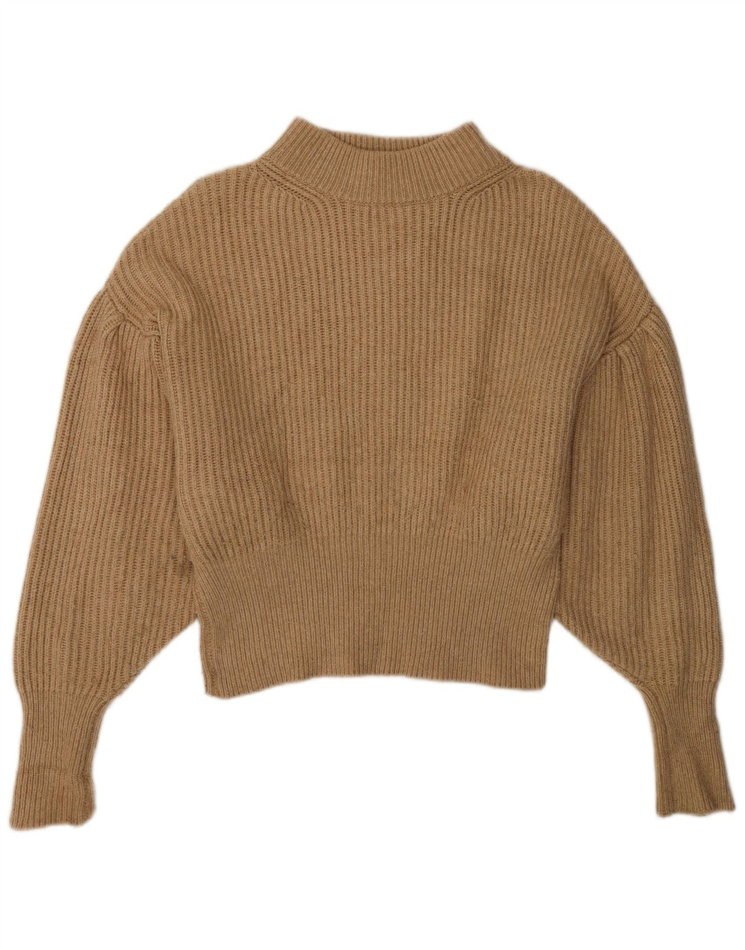 Pulover pentru femei supradimensionat cu gâtul turnat Zara UK 10 mic maro