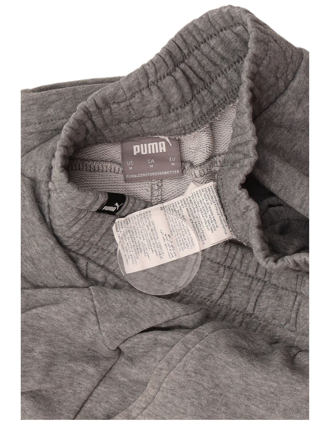 Pantaloni scurți sport Puma pentru bărbați, bumbac cu pete gri medii