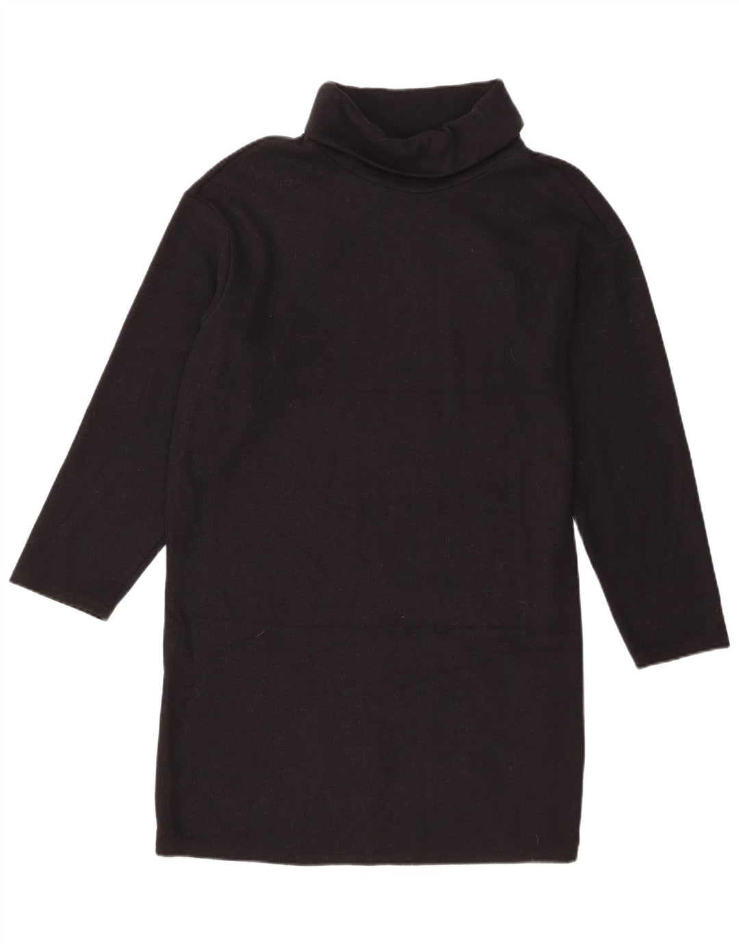 Rochie pulover cu mânecă lungă pentru femei Marks & Spencer UK 14 Poliester negru mare