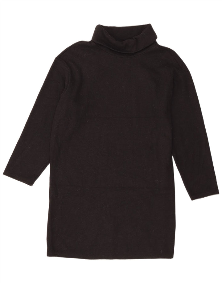 Rochie pulover cu mânecă lungă pentru femei Marks & Spencer UK 14 Poliester negru mare