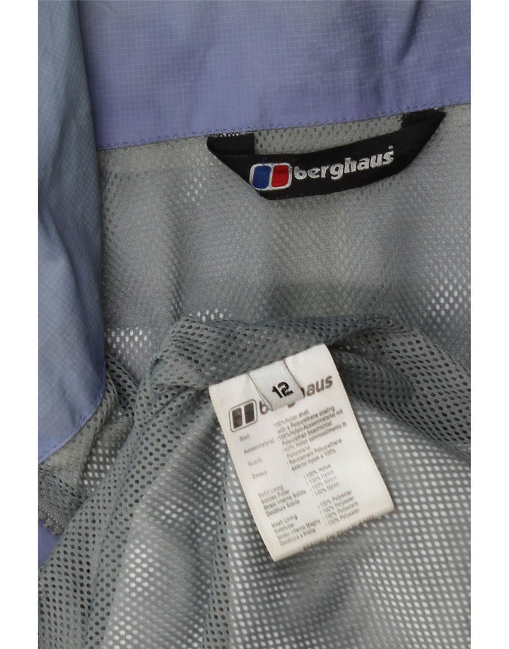 Jachetă de ploaie cu glugă supradimensionată pentru femei Berghaus UK 12 Nailon violet mediu