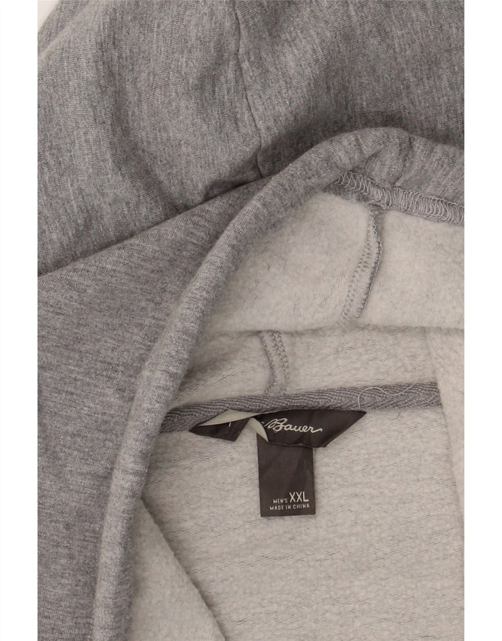 EDDIE BAUER Mens Zip Hoodie Sweater 2XL Grey Viscose Vintage Eddie Bauer and Second-Hand Eddie Bauer from Messina Hembry 