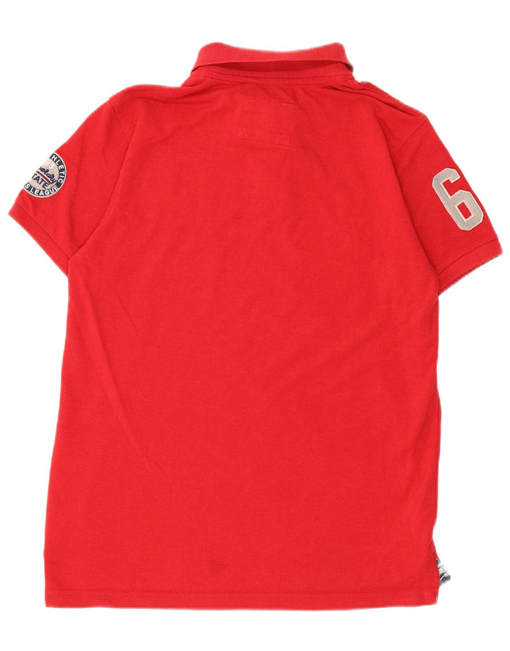 Tricou polo grafic pentru bărbați Superdry, roșu mare