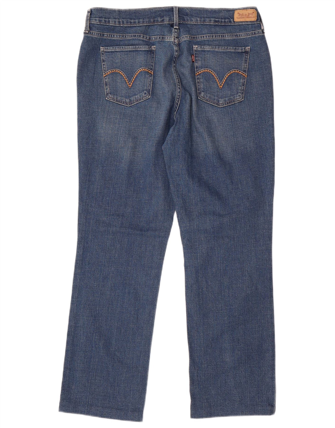 LEVI'S Blugi drepti 505 pentru femei US 12 mare W31 L29 bumbac albastru