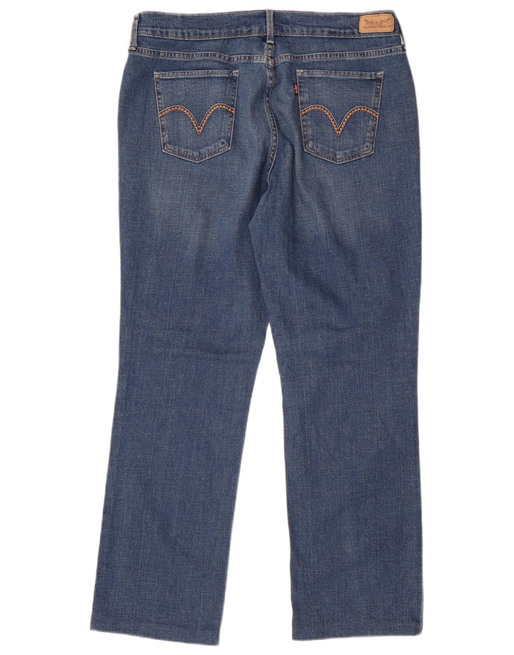 LEVI'S Blugi drepti 505 pentru femei US 12 mare W31 L29 bumbac albastru