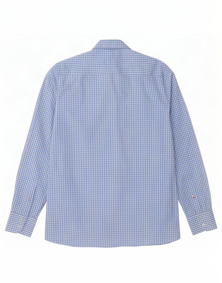 Cămașă pentru bărbați Tommy Hilfiger Mic, albastru Gingham Bumbac