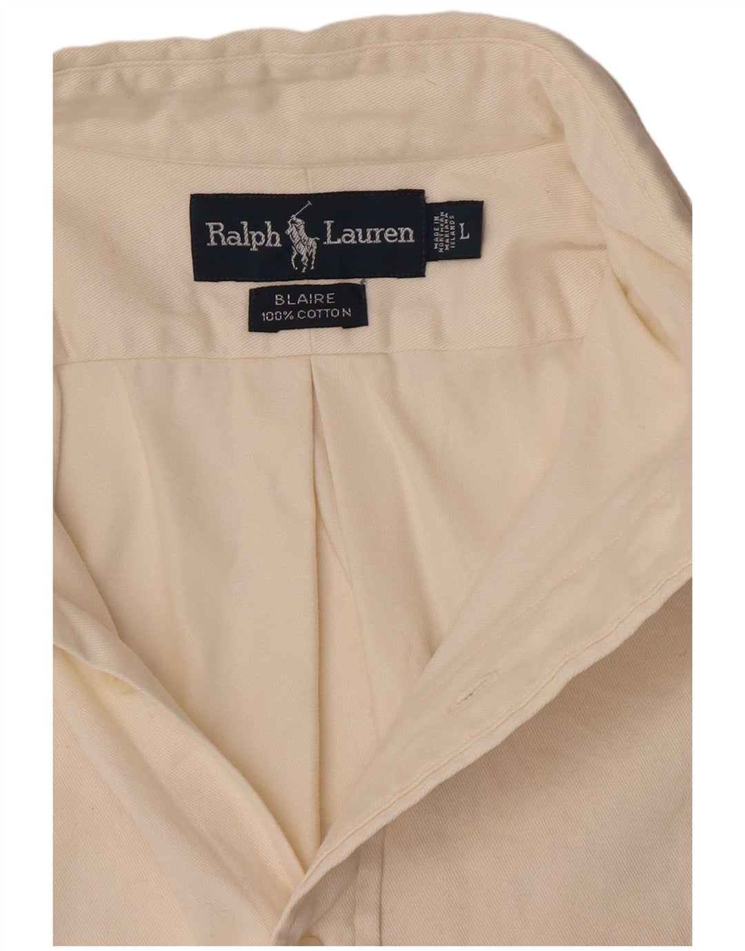 Cămașă Blaire pentru bărbați Ralph Lauren, mare din bumbac alb