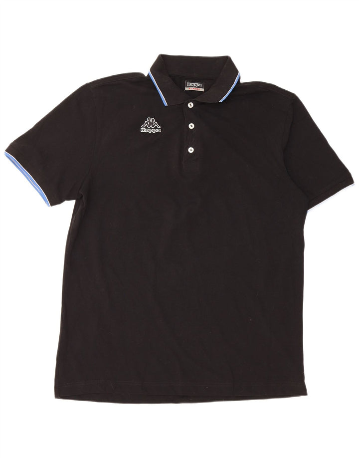 Cămașă polo pentru bărbați Kappa XL bumbac negru