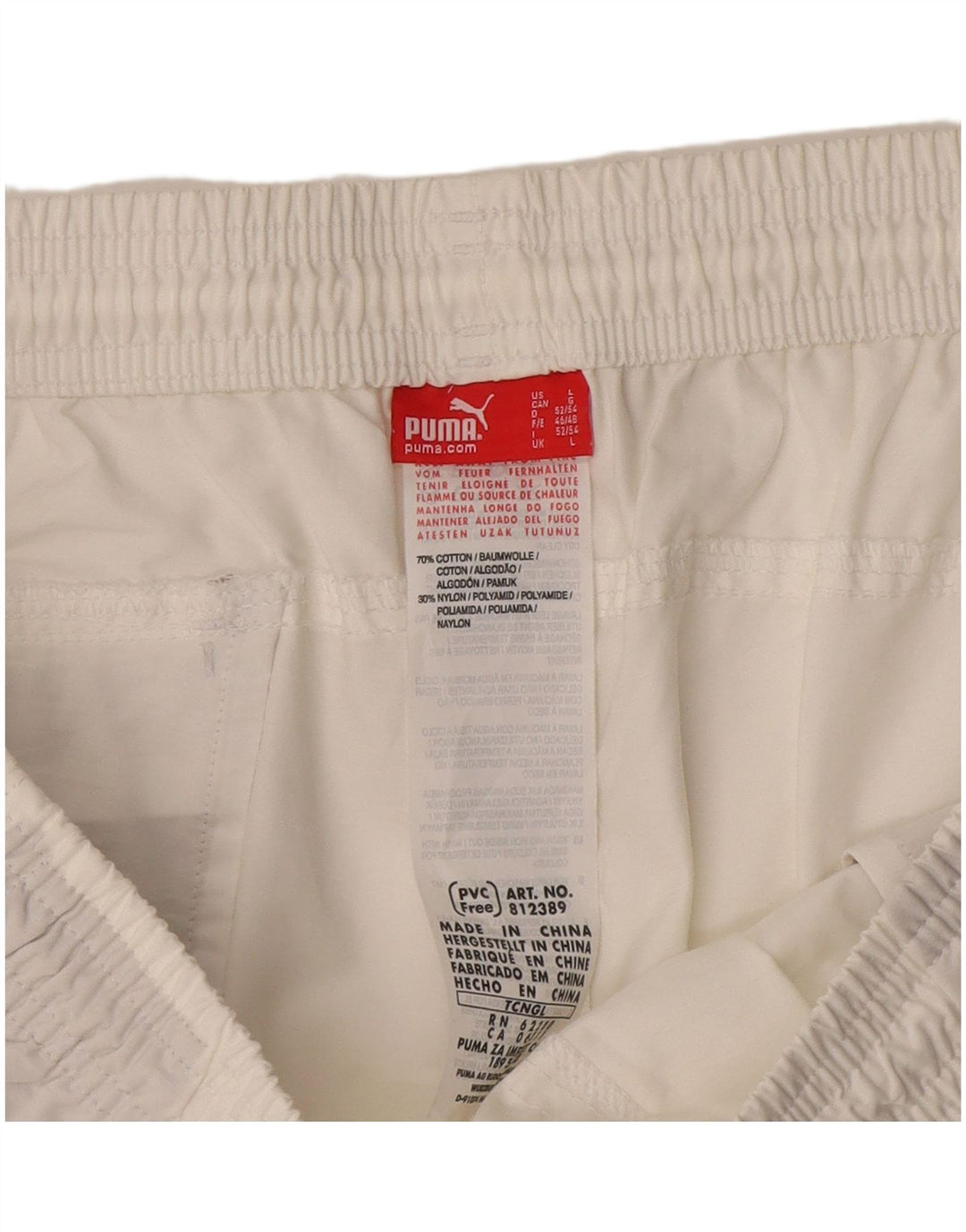 Pantaloni scurți sport Puma pentru bărbați, mari, alb, din bumbac