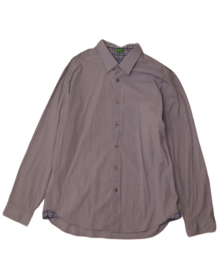 Cămașă pentru bărbați Hugo Boss 2XL, bumbac albastru