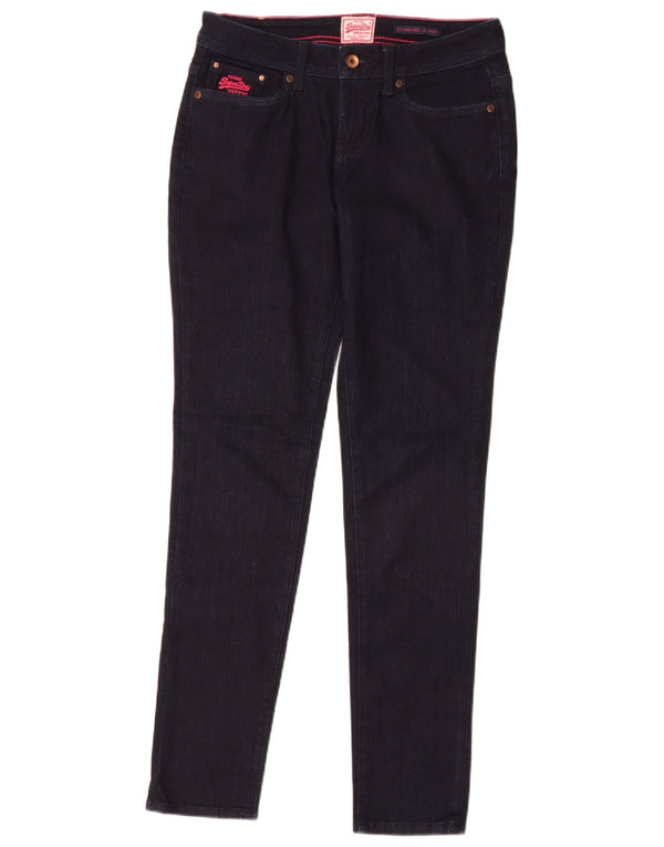 Blugi skinny Superdry pentru femei, cu ajustare standard, W30 L32, bumbac bleumarin