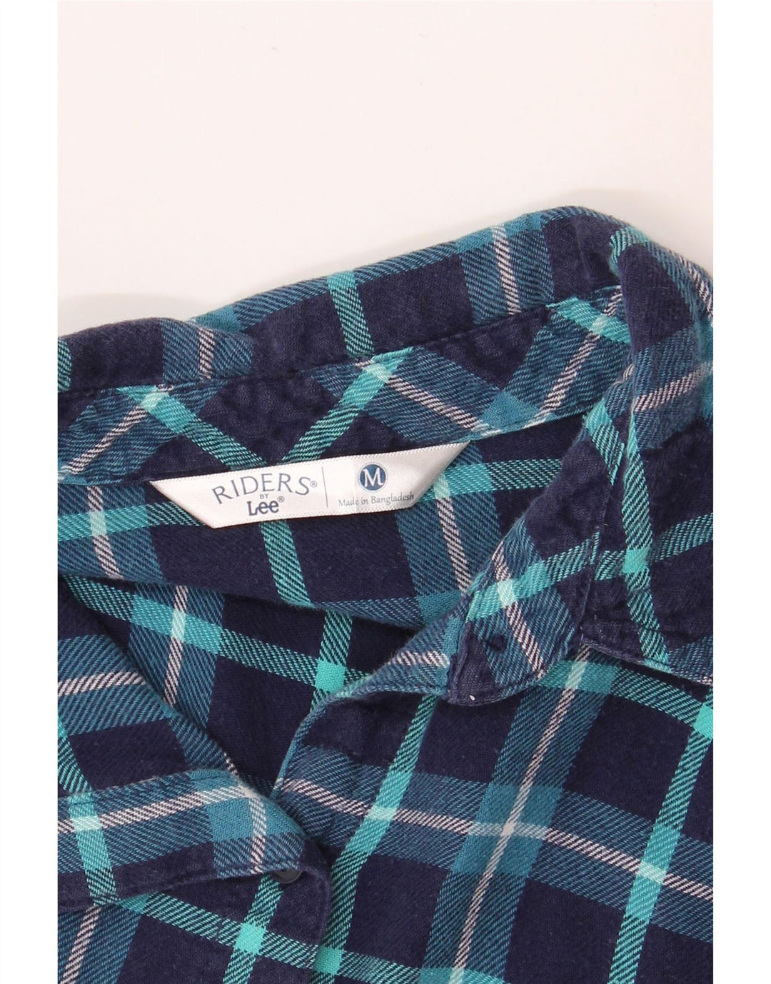 Cămașă de flanel LEE Riders pentru femei UK 14 Medium, bleumarin, carouri