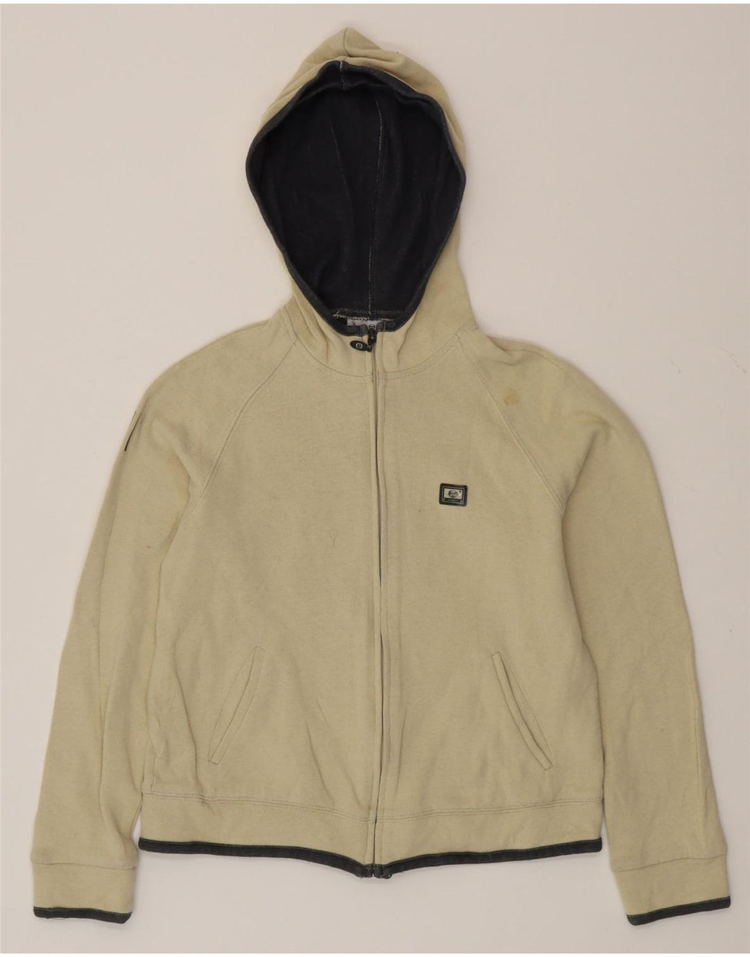 SERGIO TACCHINI Pulover cu capota cu fermoar pentru femei IT 44 bumbac mediu bej