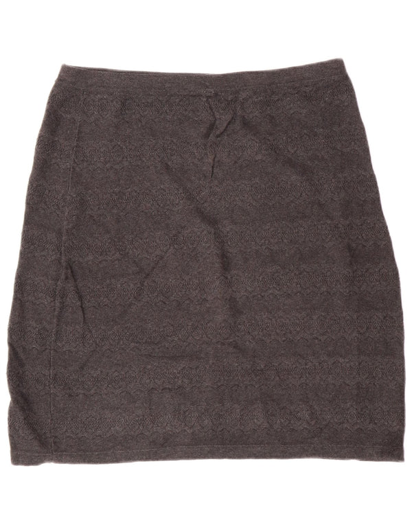 Fusta mini pentru femei Fat Face cu talie înaltă UK 16 mare W30 bumbac gri Clasic