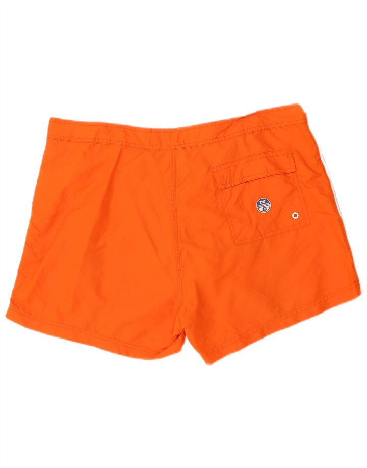 Pantaloni scurți de înot North Sails pentru bărbați, portocalii mari, poliamidă