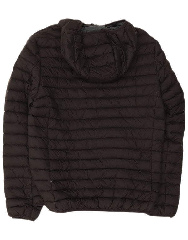 Jachetă căptușită cu glugă pentru bărbați Mistral UK 38 Medium Black Nylon