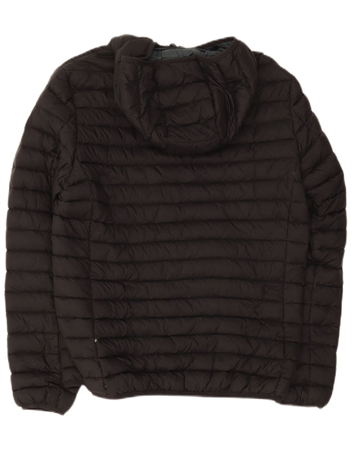 Jachetă căptușită cu glugă pentru bărbați Mistral UK 38 Medium Black Nylon