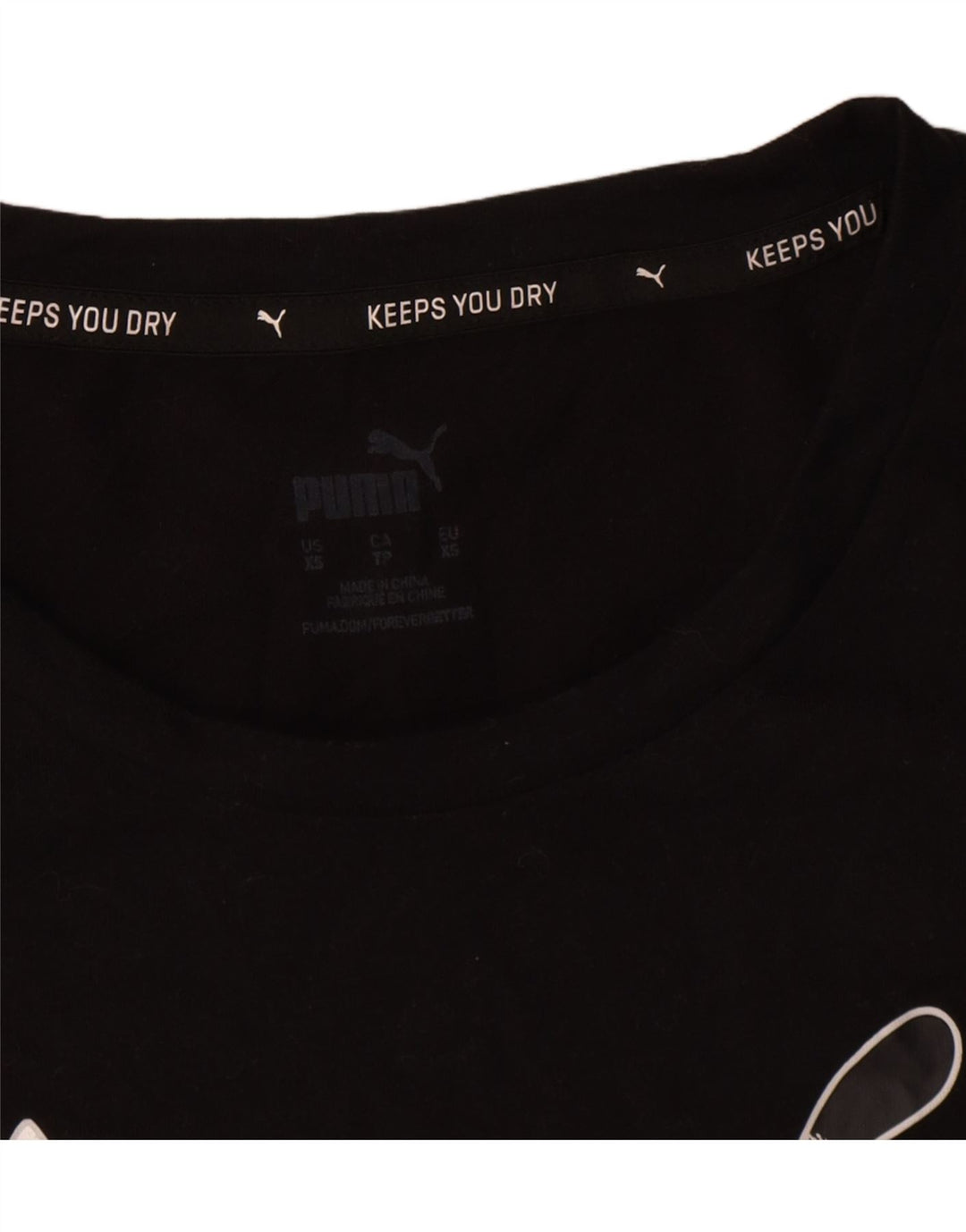Tricou grafic supradimensionat pentru femei Puma UK 6 XS Poliester negru
