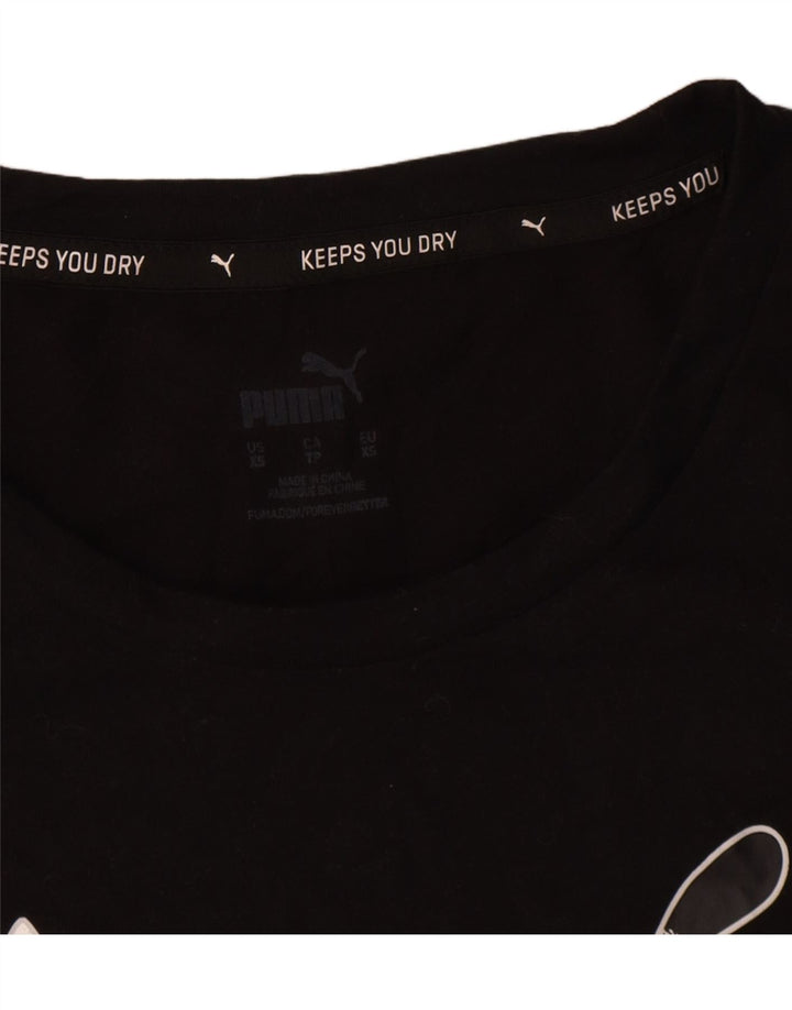 Tricou grafic supradimensionat pentru femei Puma UK 6 XS Poliester negru